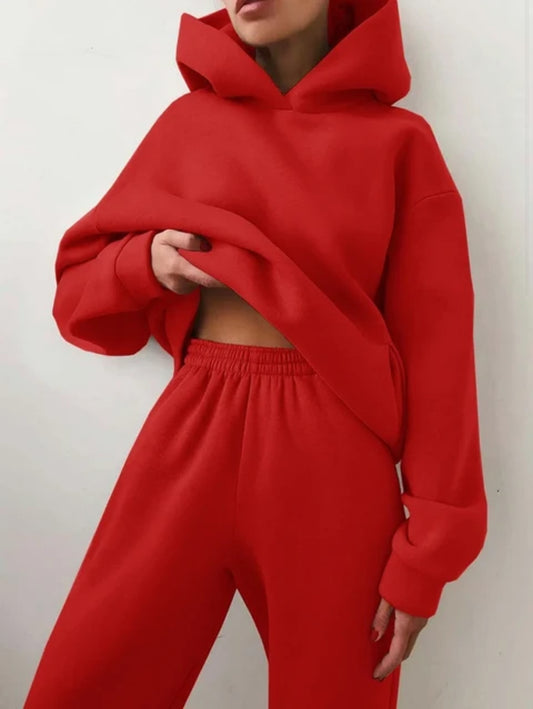 Absurd Essentials Racing Red Tracksuit