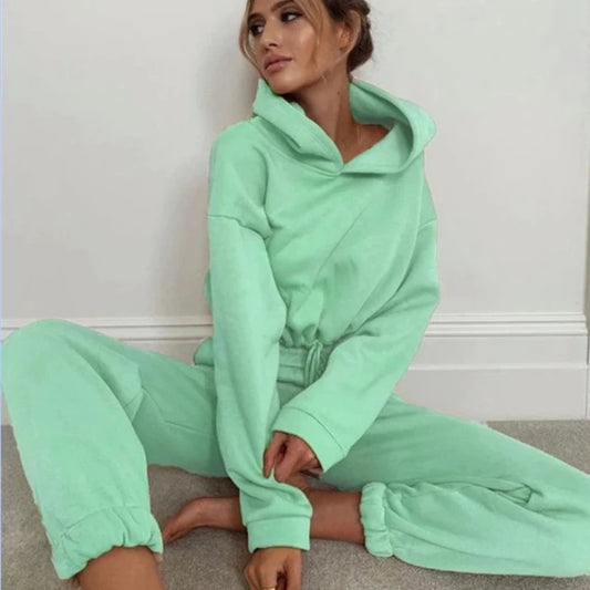 Absurd Cropped Mint Tracksuit